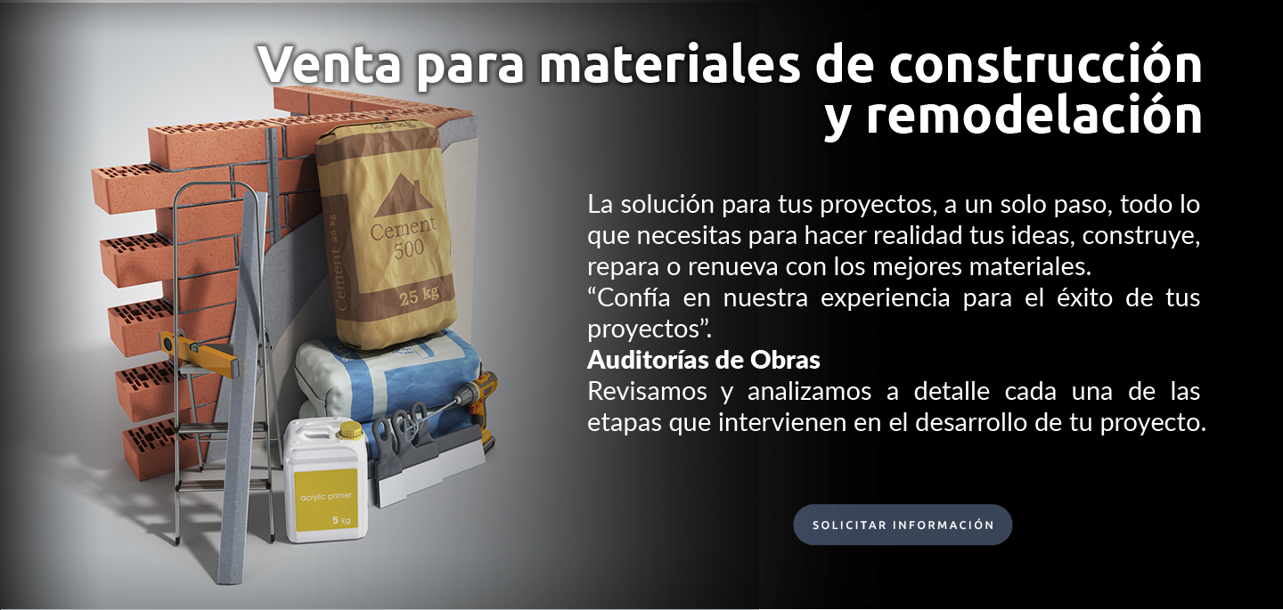 Venta de materiales de contruccion y remodelacion