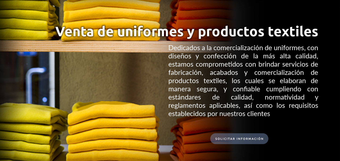 Venta de uniformes y productos textiles